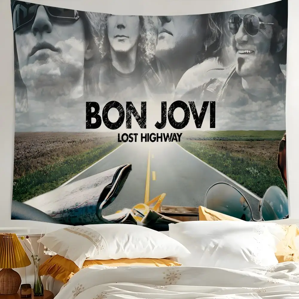 Bon Jovi High-Quality Rock Music Tapestry