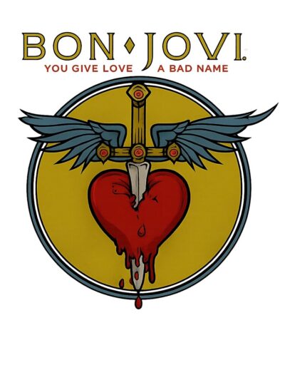Alternative view of Bon Jovi You Give Love A Bad Name Throw Pillow