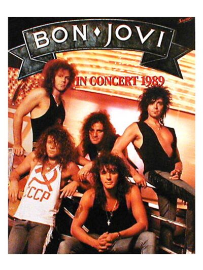 Alternative view of Bon J In Concert 1989 Throw Pillow