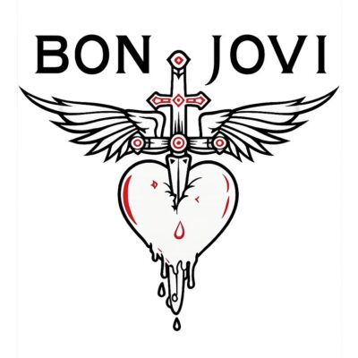 Alternative view of Bon Jovi Winged Dagger Heart Tote Bag