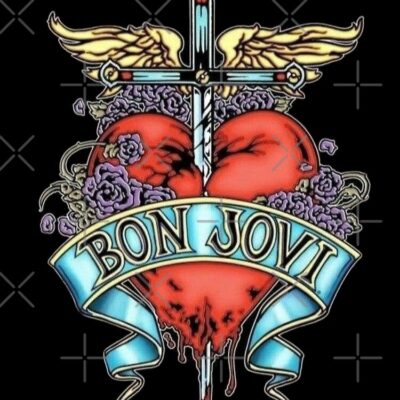 Alternative view of Bon Jovi Artwork Iconic Rock Tribute Design Tote Bag