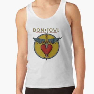Alternative view of Bon Jovi You Give Love A Bad Name Tank Top