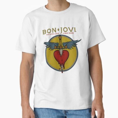 Alternative view of Bon Jovi You Give Love A Bad Name T-shirt