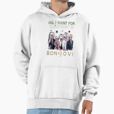 Alternative view of Hot Art Bon Jovi Hoodie