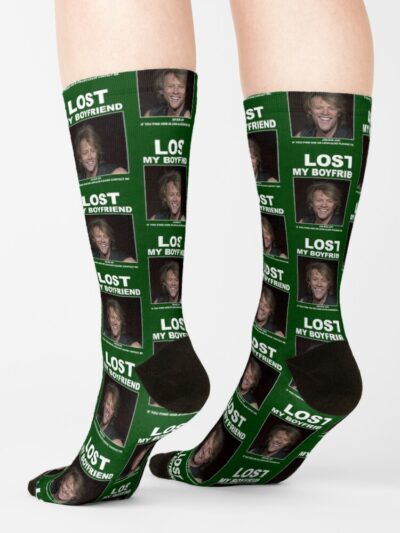 Alternative view of Jon Lost My Boyfriend T Socks