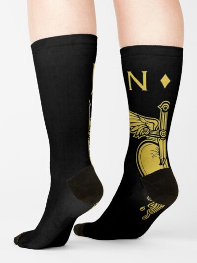 Alternative view of Bon Jovi Winged Heart Logo Socks